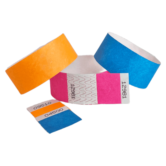 1-inch Tyvek detachable stub wristbands Canada – tear-off ticket wristbands for events and admissions