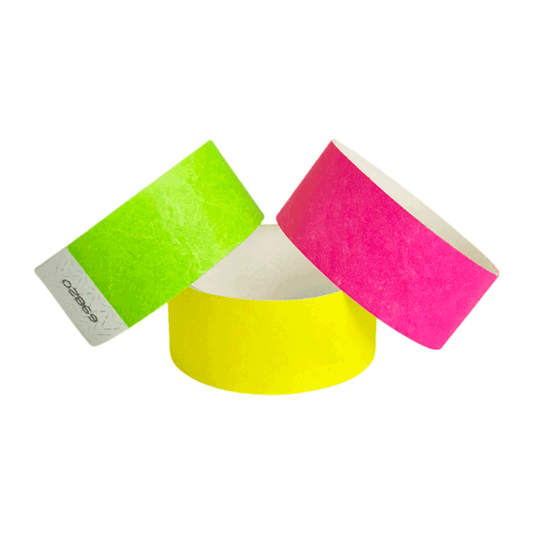 1-inch Tyvek wristbands solid colours Canada – waterproof tear-resistant paper event wristbands