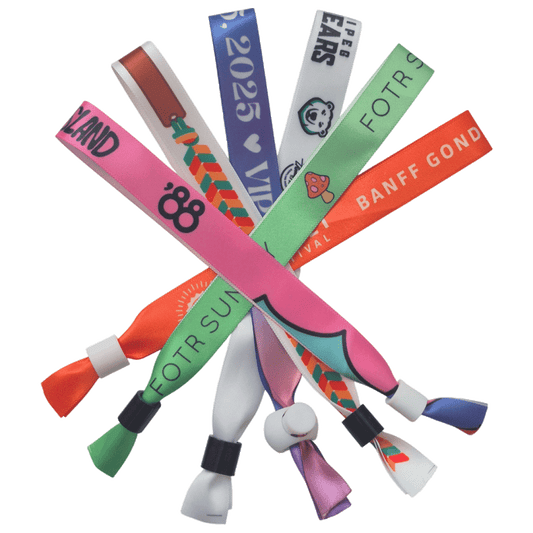 Custom satin cloth wristbands Canada – soft premium satin event wristbands for VIPs and festivals