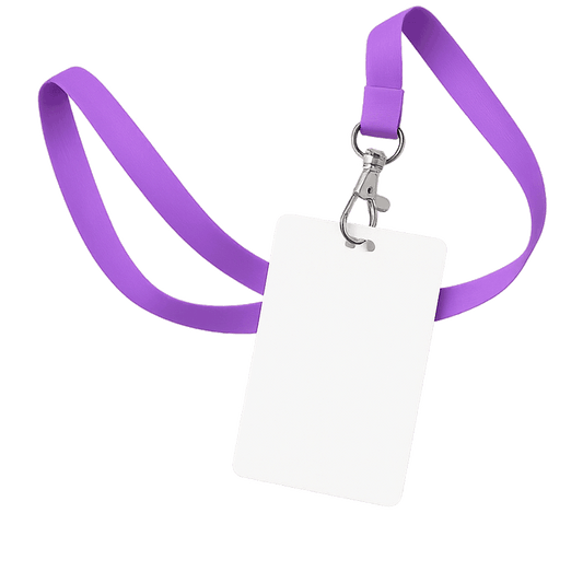 Custom lanyard with PVC ID card – full-colour polyester event badge lanyard for festivals and businesses in Canada