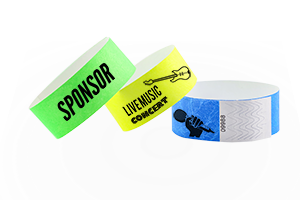 Custom 1-inch Tyvek wristbands Canada – solid-colour waterproof paper event bands for short-term use