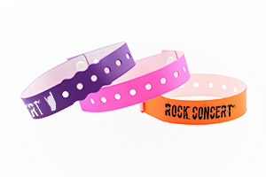 Custom vinyl L-shape wristbands Canada – long-lasting waterproof ID bands for concerts, festivals, and venues