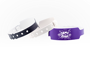 Custom vinyl wide-face wristbands Canada – durable waterproof event wristbands with snap closure for multi-day use