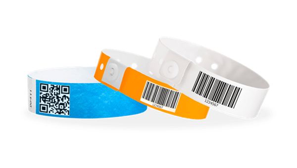Tyvek wristbands Canada – durable paper event bands with barcodes and solid colours