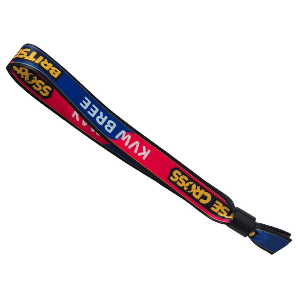 Custom solid cloth wristbands for concerts, parties, and multi-day events