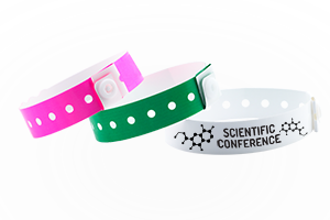 Custom regular plastic wristbands in 17 colors for events and crowd control