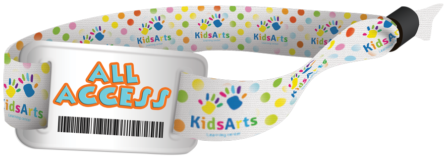 Custom RFID wristbands made from Tyvek and Cloth for multi-day security and cashless payments at Canadian events and venues