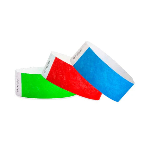 1-inch Tyvek wristbands solid colours Canada – waterproof tear-resistant paper event wristbands