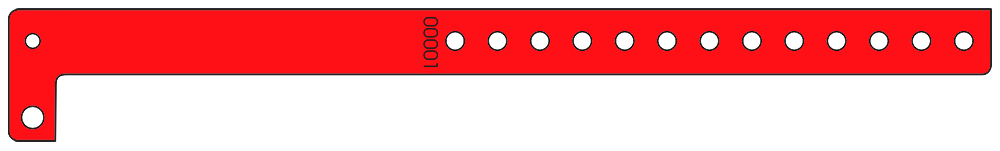 Vinyl L-Shape Wristbands