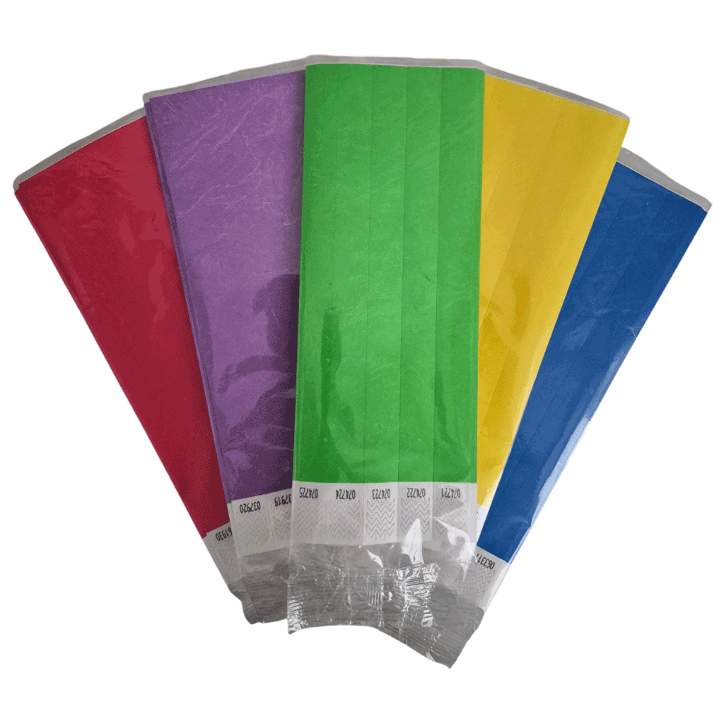 3/4 inch Tyvek wristbands Canada – bulk 100-pack paper event wristbands for crowds and venues