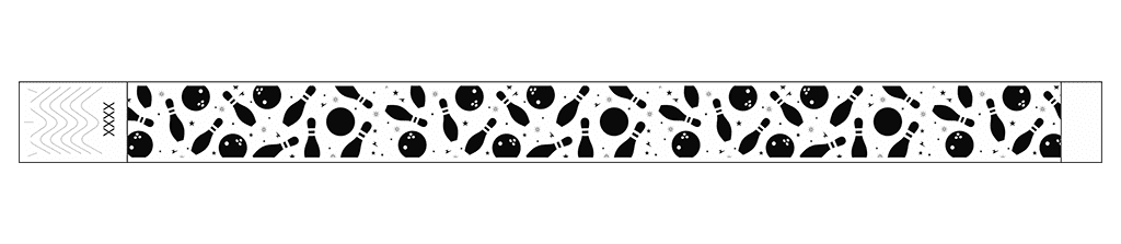 Bowling Fun - 3/4" Tyvek® Wristbands