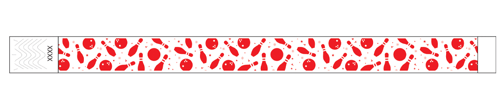Bowling Fun - 3/4" Tyvek® Wristbands