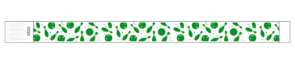 Bowling Fun - 3/4" Tyvek® Wristbands