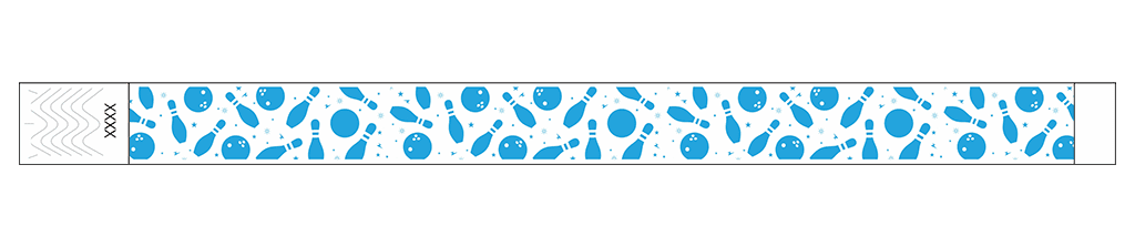 Bowling Fun - 3/4" Tyvek® Wristbands