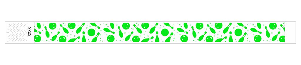Bowling Fun - 3/4" Tyvek® Wristbands