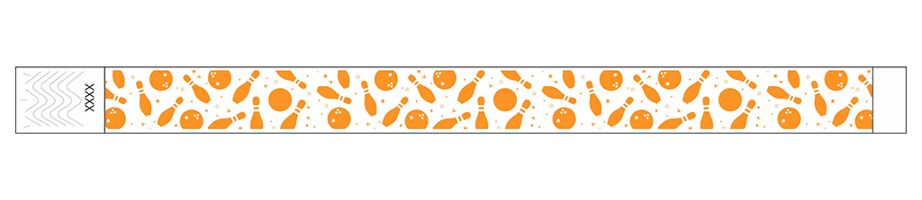 Bowling Fun - 3/4" Tyvek® Wristbands