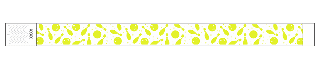 Bowling Fun - 3/4" Tyvek® Wristbands