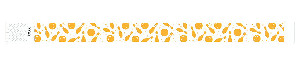 Bowling Fun - 3/4" Tyvek® Wristbands