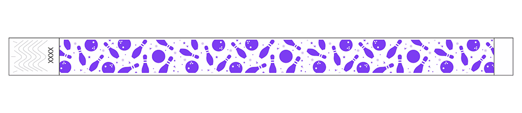 Bowling Fun - 3/4" Tyvek® Wristbands