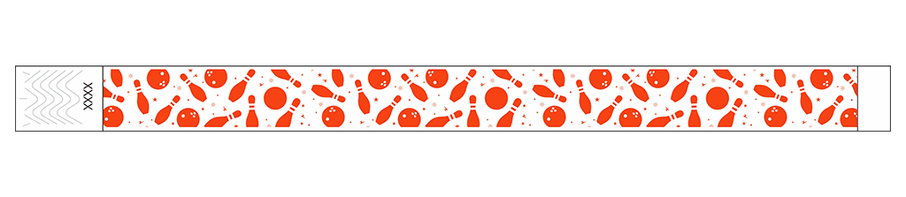 Bowling Fun - 3/4" Tyvek® Wristbands