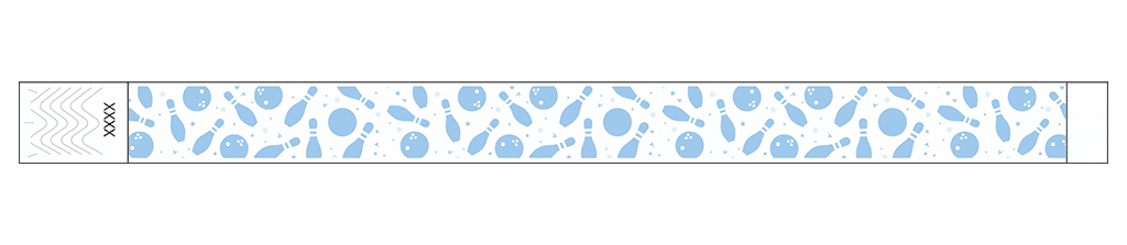 Bowling Fun - 3/4" Tyvek® Wristbands