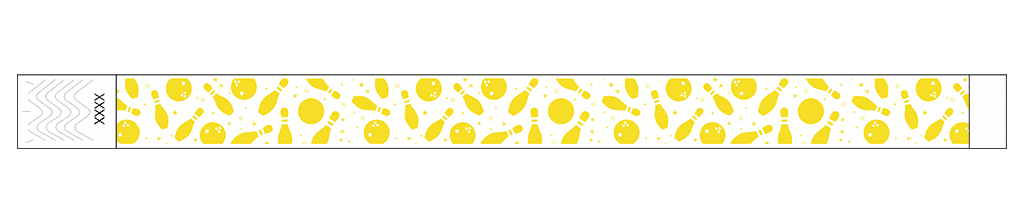 Bowling Fun - 3/4" Tyvek® Wristbands