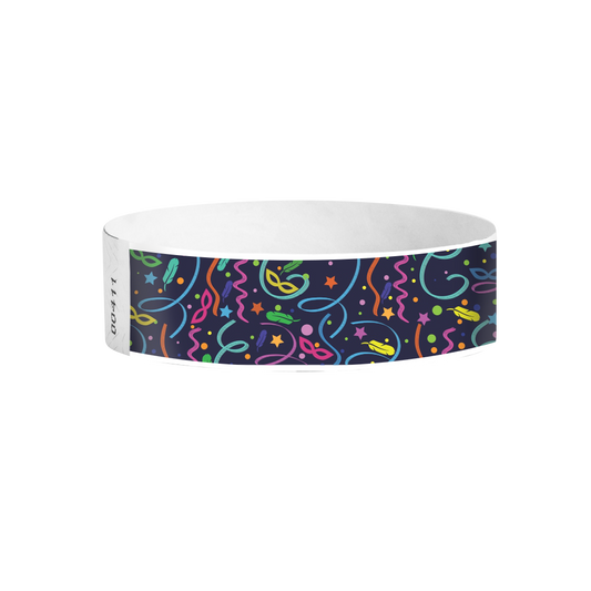 Carnival Nights Tyvek wristbands Canada – neon night-time carnival wristbands for festivals