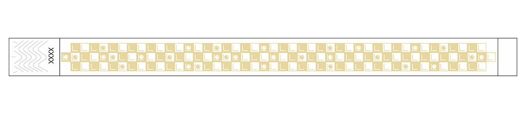 Checkers- 3/4" Tyvek® Wristbands