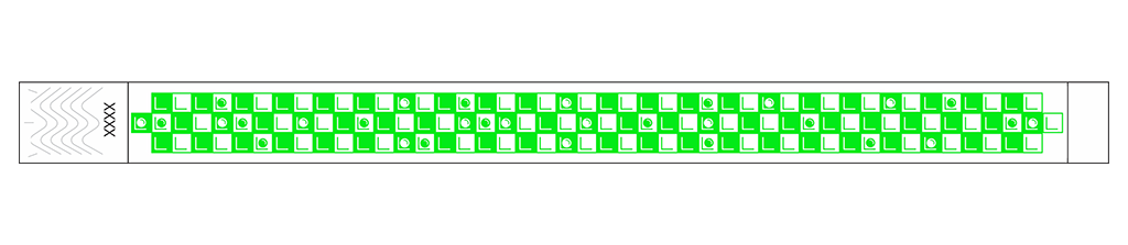 Checkers- 3/4" Tyvek® Wristbands