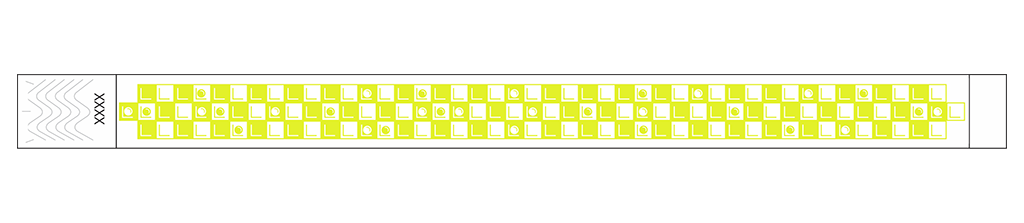 Checkers- 3/4" Tyvek® Wristbands
