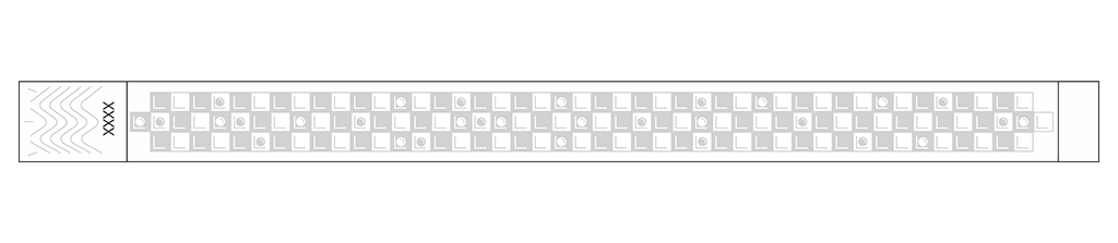 Checkers- 3/4" Tyvek® Wristbands