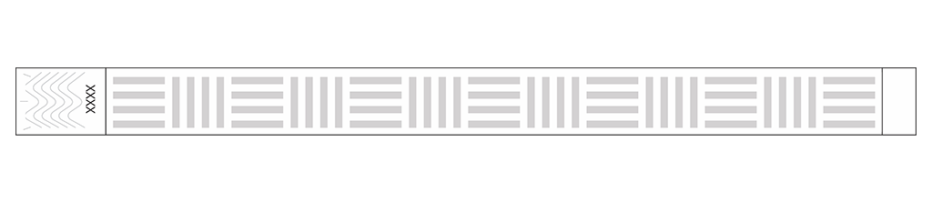 Cipher Stripes - 3/4" Tyvek® Wristbands