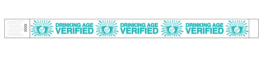Drinking Age Verified – Beer Glass - 3/4" Tyvek® Wristbands