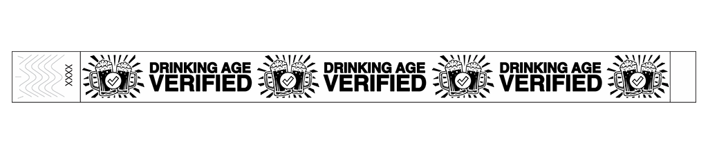 Drinking Age Verified – Beer Glass - 3/4" Tyvek® Wristbands