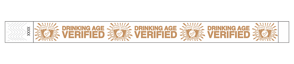 Drinking Age Verified – Beer Glass - 3/4" Tyvek® Wristbands