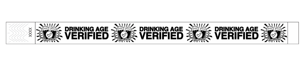 Drinking Age Verified – Beer Glass - 3/4" Tyvek® Wristbands