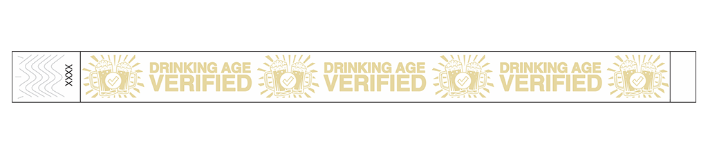 Drinking Age Verified – Beer Glass - 3/4" Tyvek® Wristbands