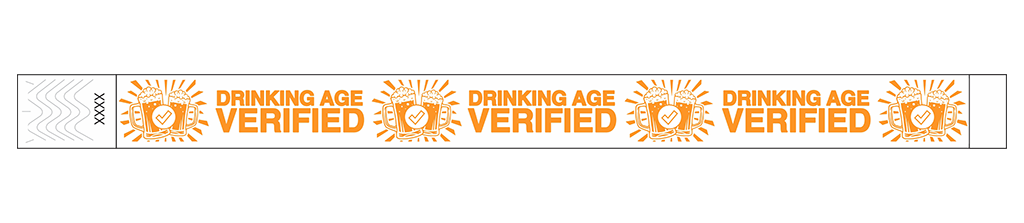Drinking Age Verified – Beer Glass - 3/4" Tyvek® Wristbands