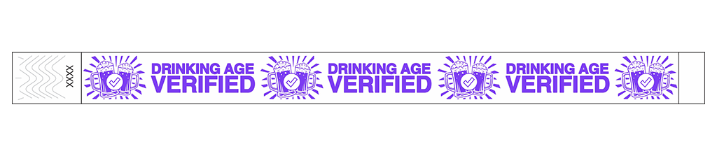 Drinking Age Verified – Beer Glass - 3/4" Tyvek® Wristbands