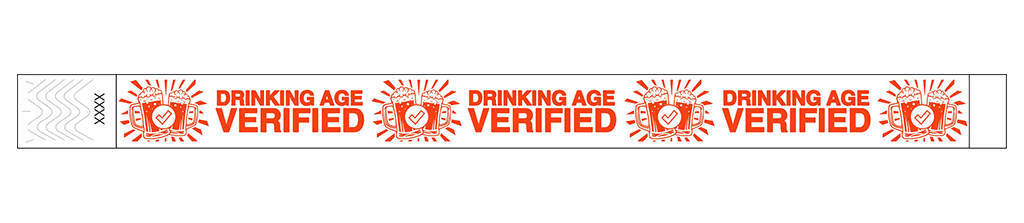 Drinking Age Verified – Beer Glass - 3/4" Tyvek® Wristbands