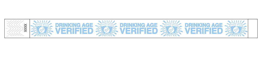 Drinking Age Verified – Beer Glass - 3/4" Tyvek® Wristbands