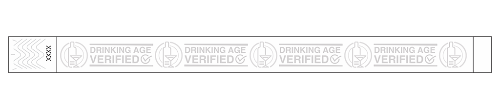 Drinking Age Verified – Cocktail Glass - 3/4" Tyvek® Wristbands