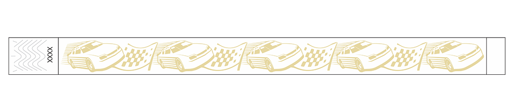 Fast Lane Racecar - 3/4" Tyvek® Wristbands