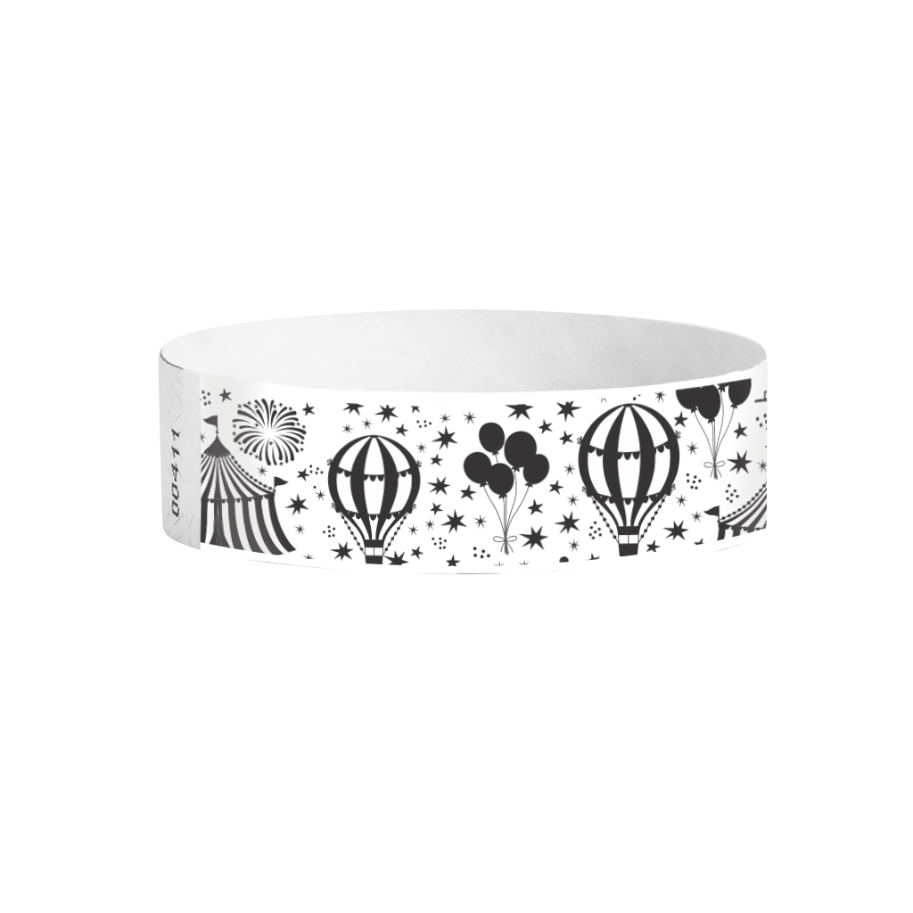 Festivals Big Top Tyvek wristbands Canada – circus tent pattern wristbands for events