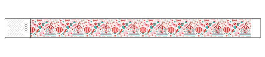 Festivals Funfair (Full Color) - 3/4" Tyvek® Wristbands