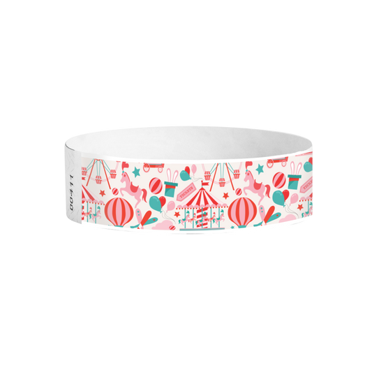 Festivals Funfair full-colour Tyvek wristbands Canada – bright carnival funfair wristbands