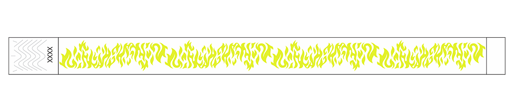 Flames - 3/4" Tyvek® Wristbands