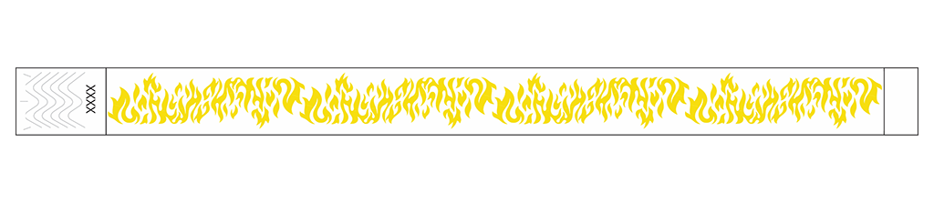 Flames - 3/4" Tyvek® Wristbands