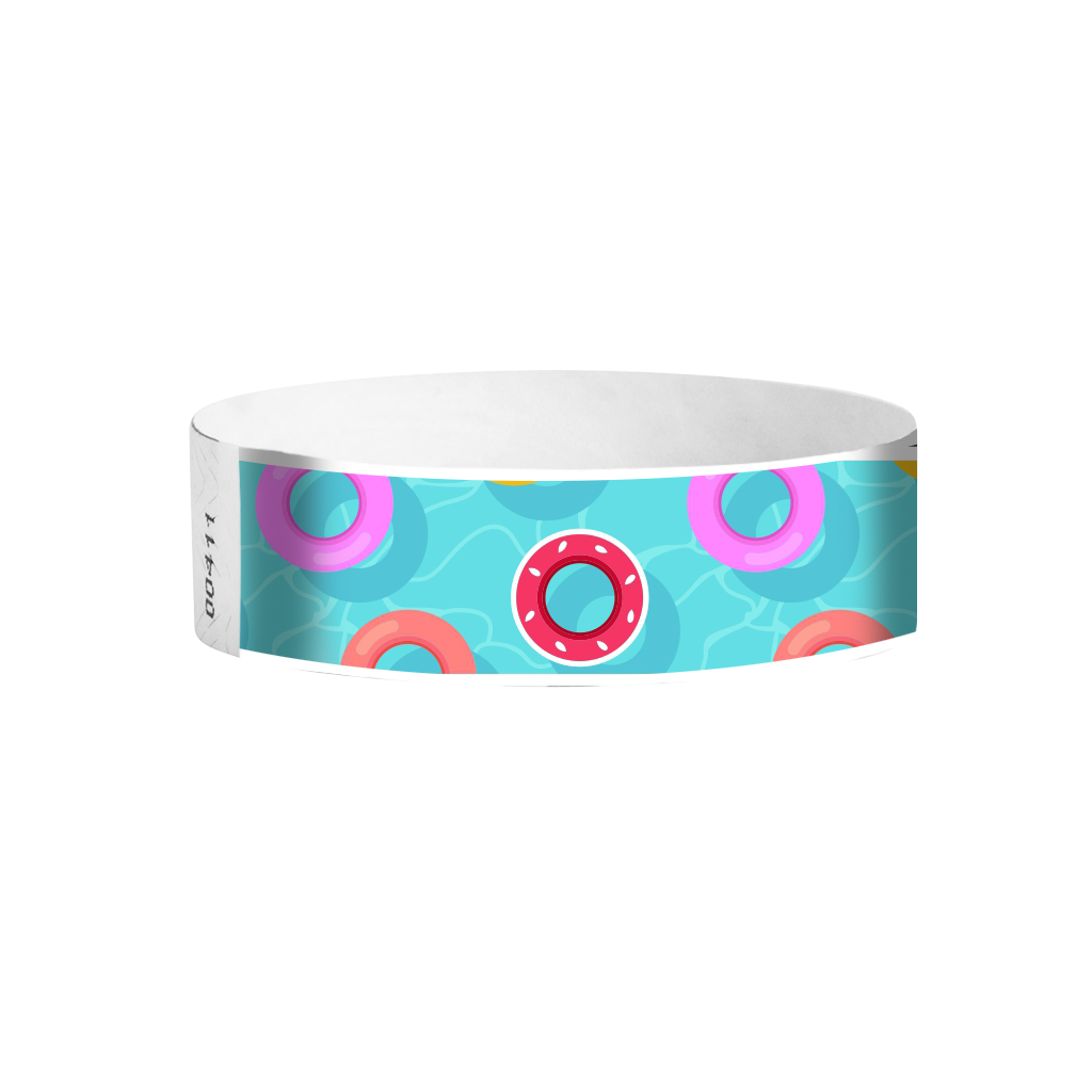 Floaties Tyvek wristbands Canada – aquatic-themed wristbands for pools, beaches, and summer events