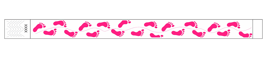 Footprint - 3/4" Tyvek® Wristbands